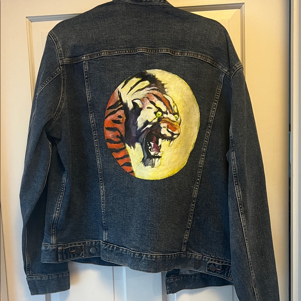 GAP Denim Jacket with Tiger Design